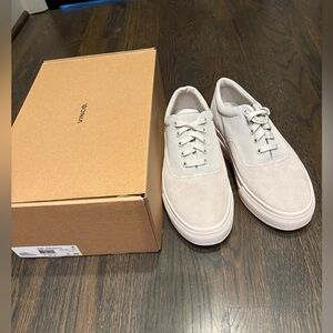 Vince Men’s Light grey Suede Lace-Up Sneakers nwb size 9 keds canvas